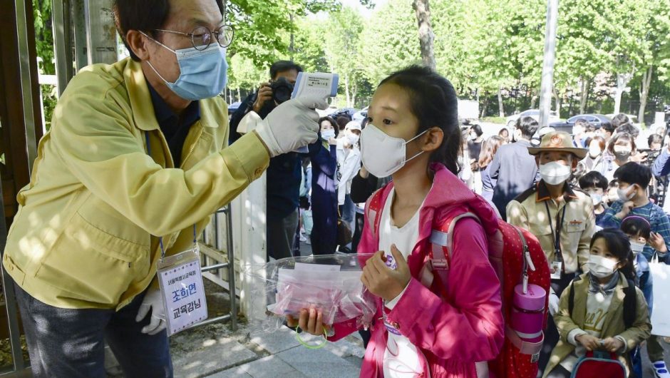 Hundreds of schools in South Korea reopened, only to close again as the country sought to avoid a spike in coronavirus cases