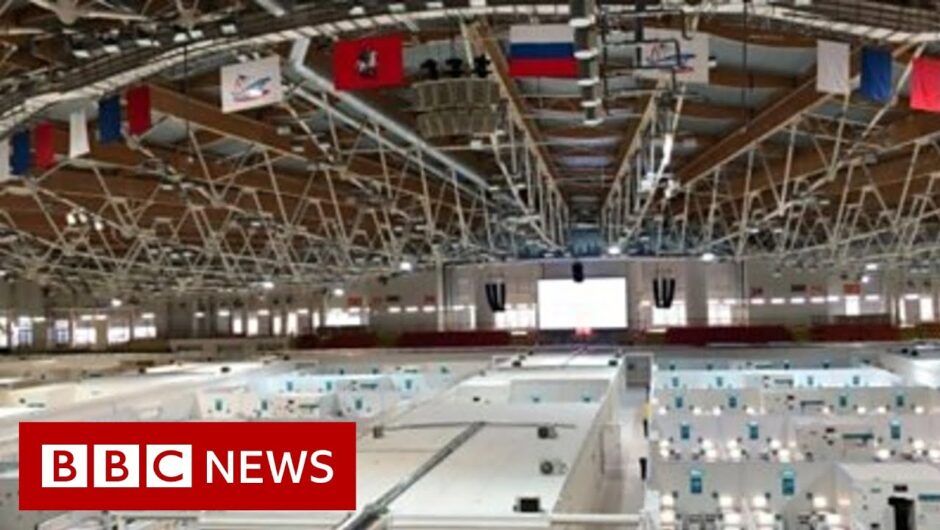 Coronavirus: Russia uses ice rink as field hospital – BBC News