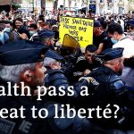 Paris police clash with protesters over COVID 'health pass' | DW News
